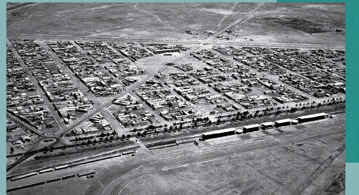 Vista aérea histórica de la colonia Moctezuma y el oriente de Ciudad de México